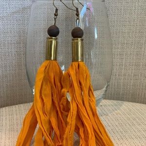 9mm bullet tassel earrings